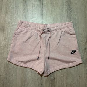 Nike Sportswear Essentials High Rise French Terry Shorts - Light Pink